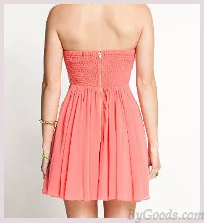 Nice Pink Lace Tee Dress