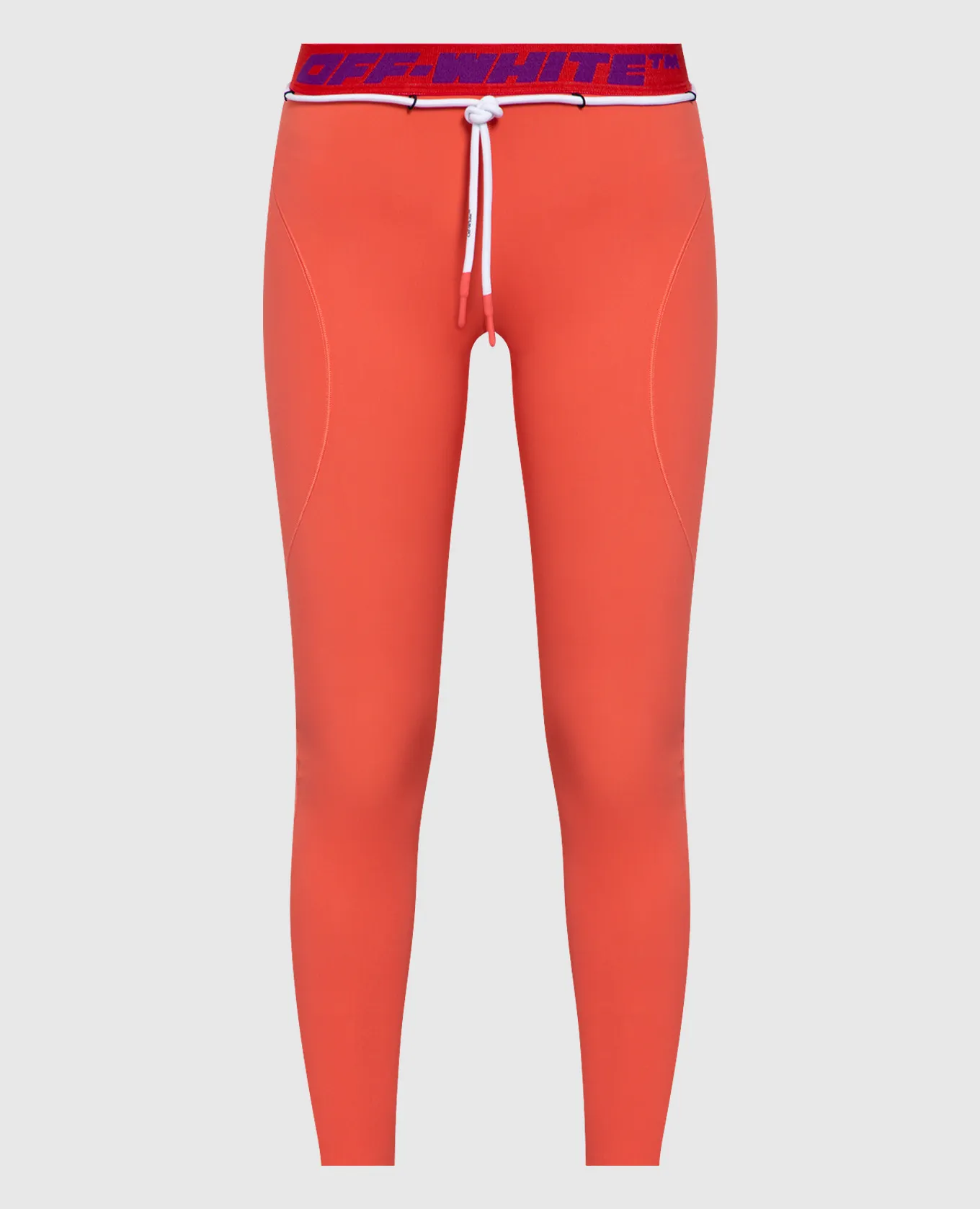 Off-White Leggings with belt and logo pattern