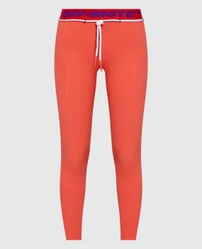 Off-White Leggings with belt and logo pattern