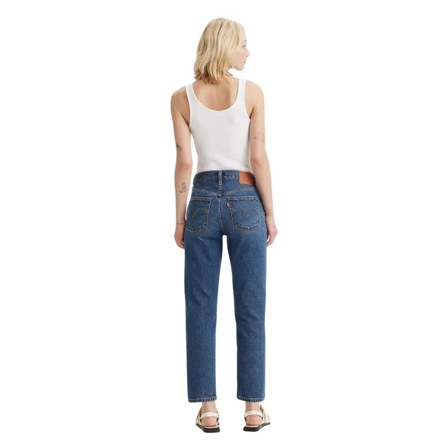  Pantalones tejanos Levis 501® Crop Lightweight Med Indigo - Worn In