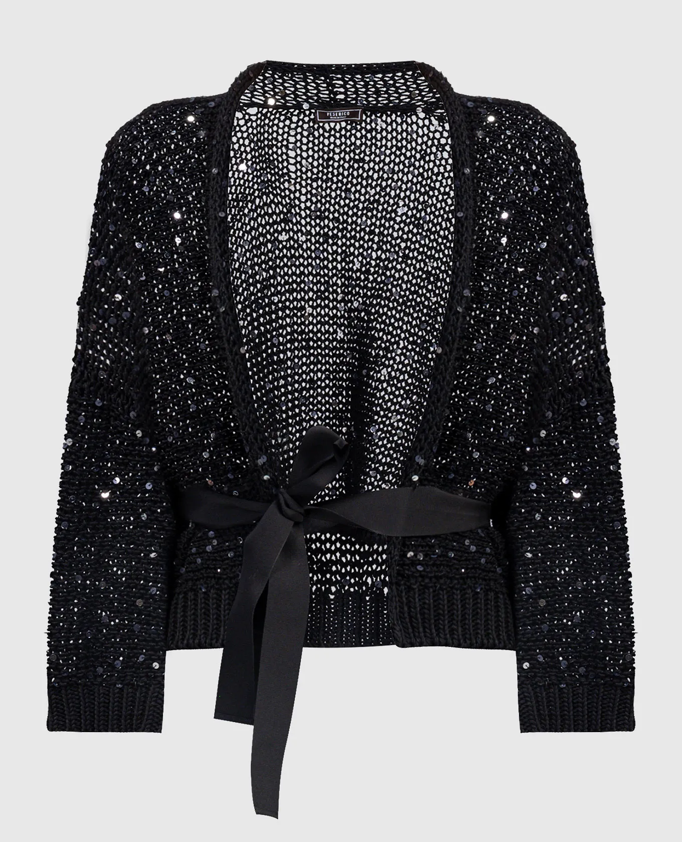 Peserico Black cardigan with sequins