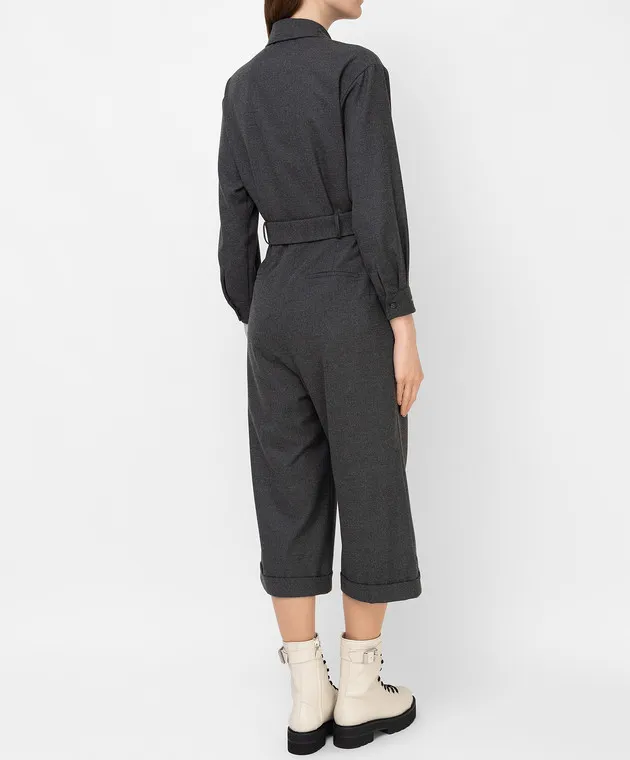 Peserico Charcoal tucked jumpsuit