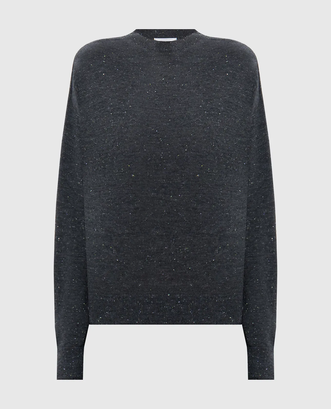 Peserico Gray jumper with wool and lurex