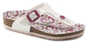 petardos Birkenstock Gizeh - Patent White Unicorn - girl´s