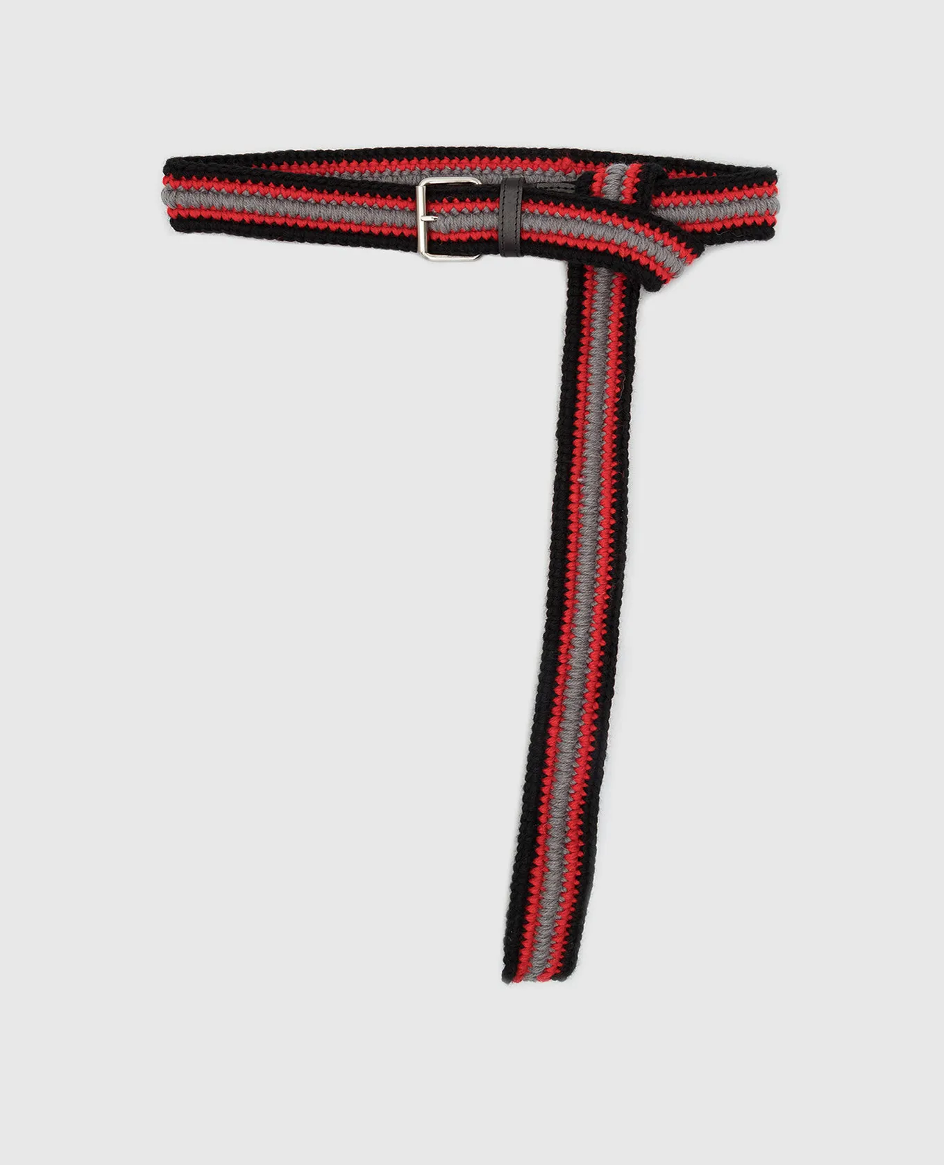 Philosophy di Lorenzo Serafini Red knitted belt