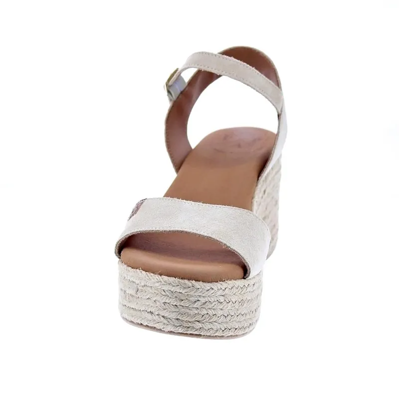 Popa Sandalias Mujer Arale Serraje Beige