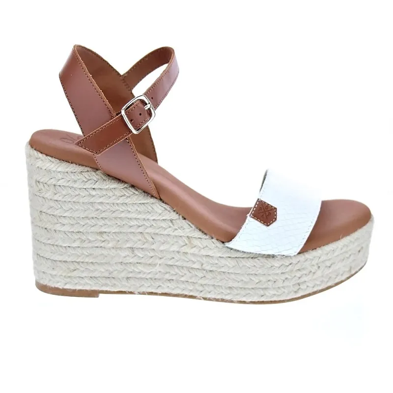 Popa Sandalias Mujer Bandon Snake Blanco