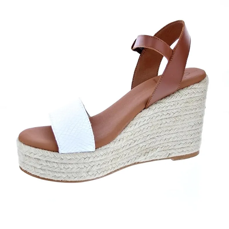 Popa Sandalias Mujer Bandon Snake Blanco