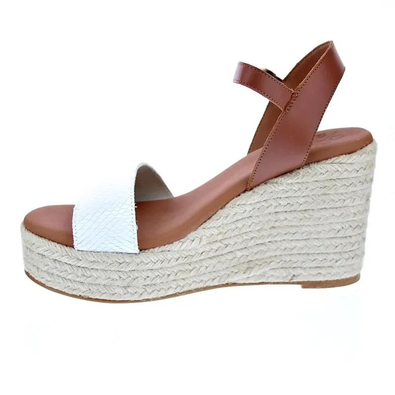 Popa Sandalias Mujer Bandon Snake Blanco