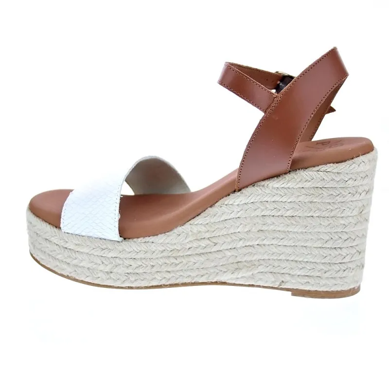 Popa Sandalias Mujer Bandon Snake Blanco