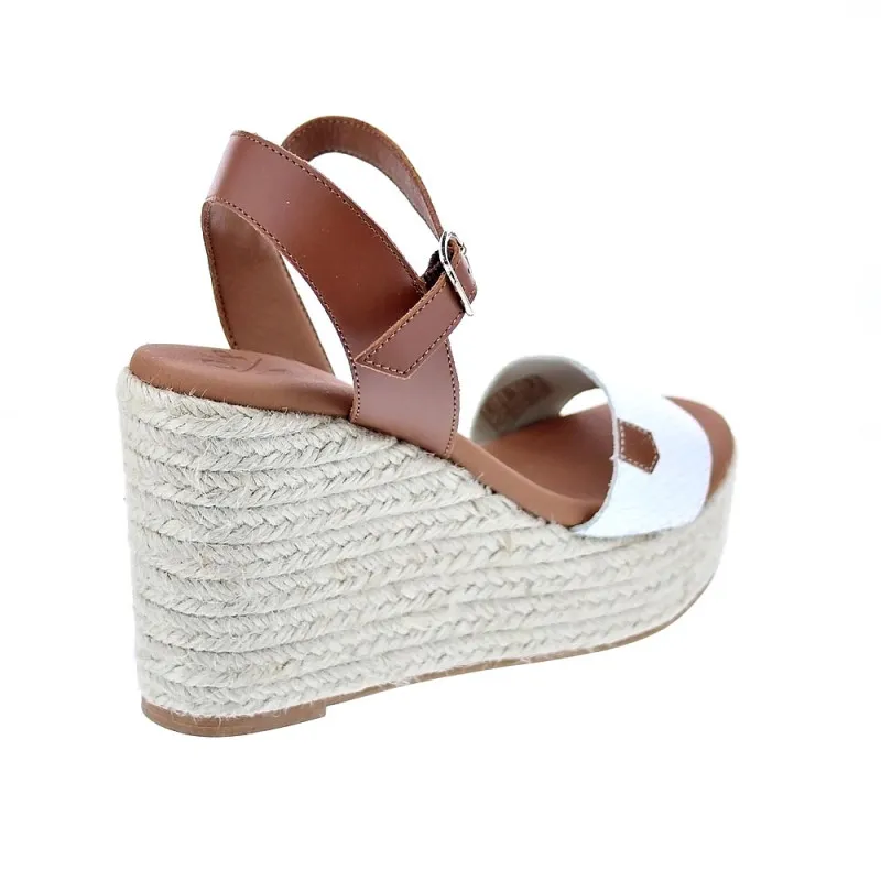 Popa Sandalias Mujer Bandon Snake Blanco