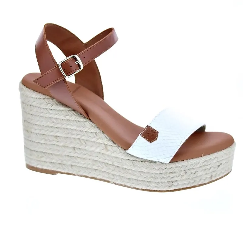 Popa Sandalias Mujer Bandon Snake Blanco