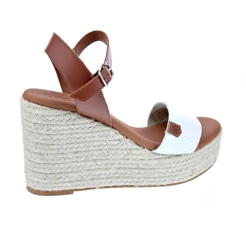 Popa Sandalias Mujer Bandon Snake Blanco