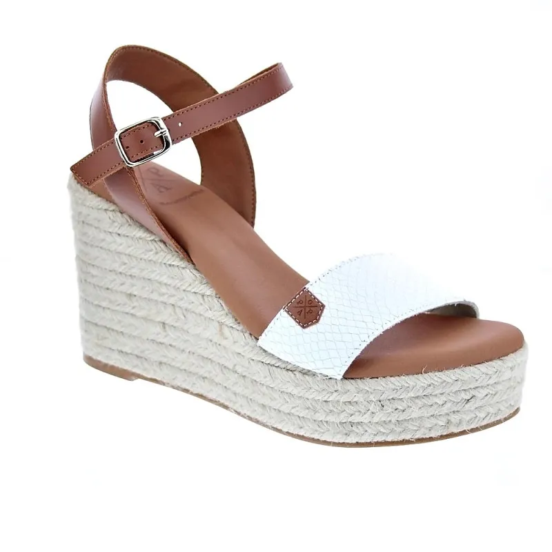 Popa Sandalias Mujer Bandon Snake Blanco