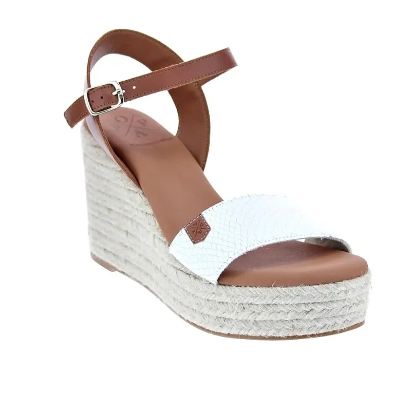 Popa Sandalias Mujer Bandon Snake Blanco