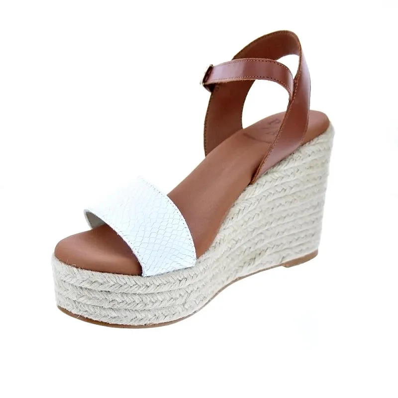 Popa Sandalias Mujer Bandon Snake Blanco