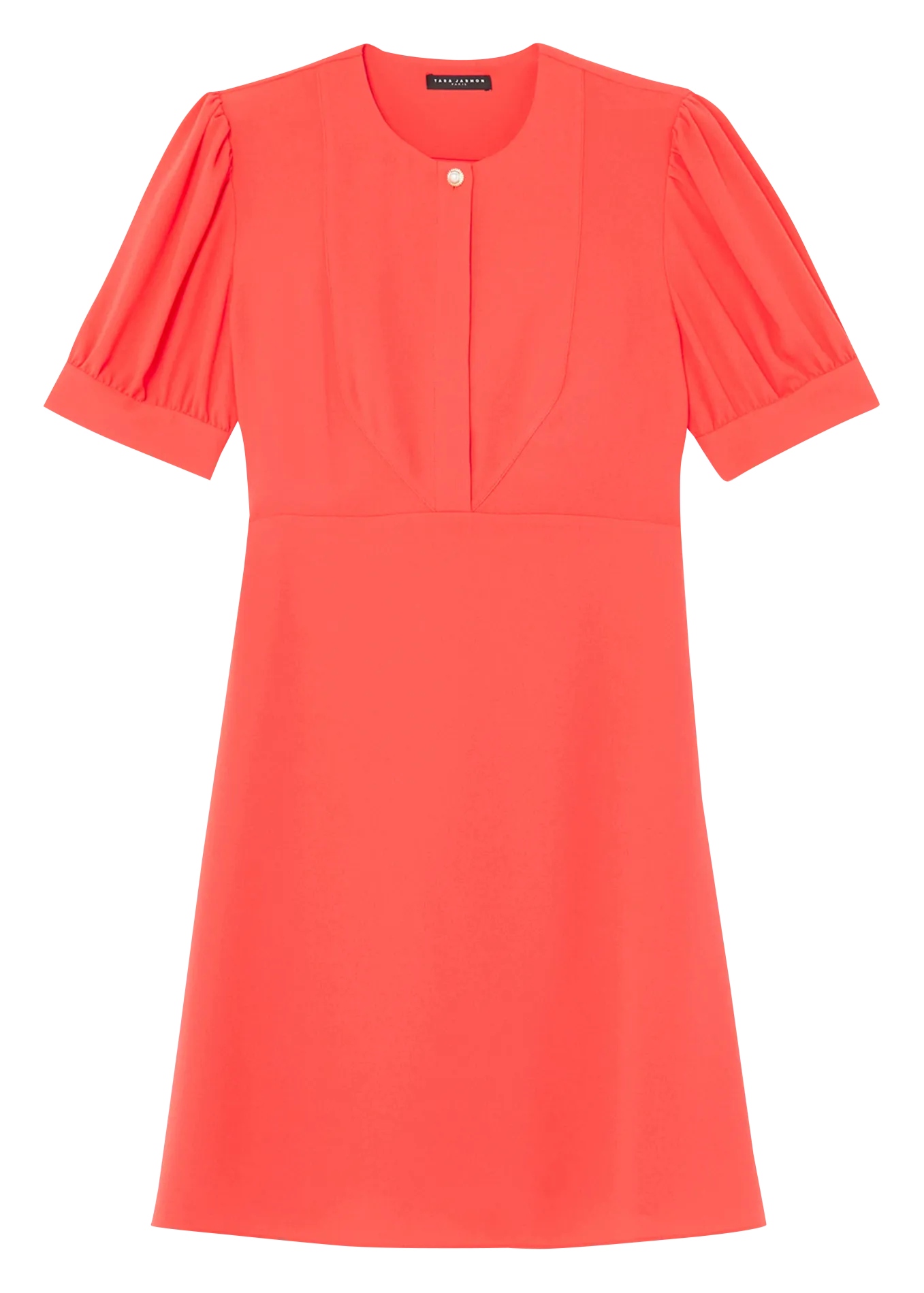 ROUCOULE - Vestido trapecio corto en naranja