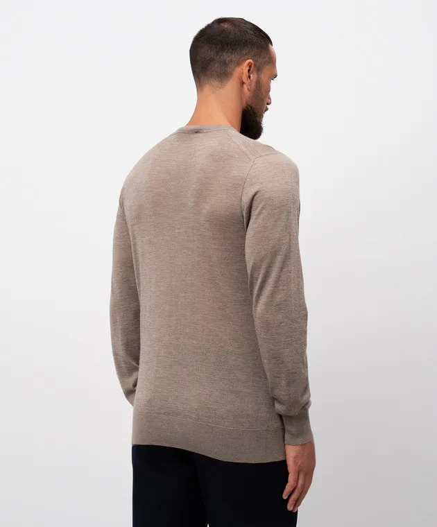 Sease Beige cashmere and silk jumper