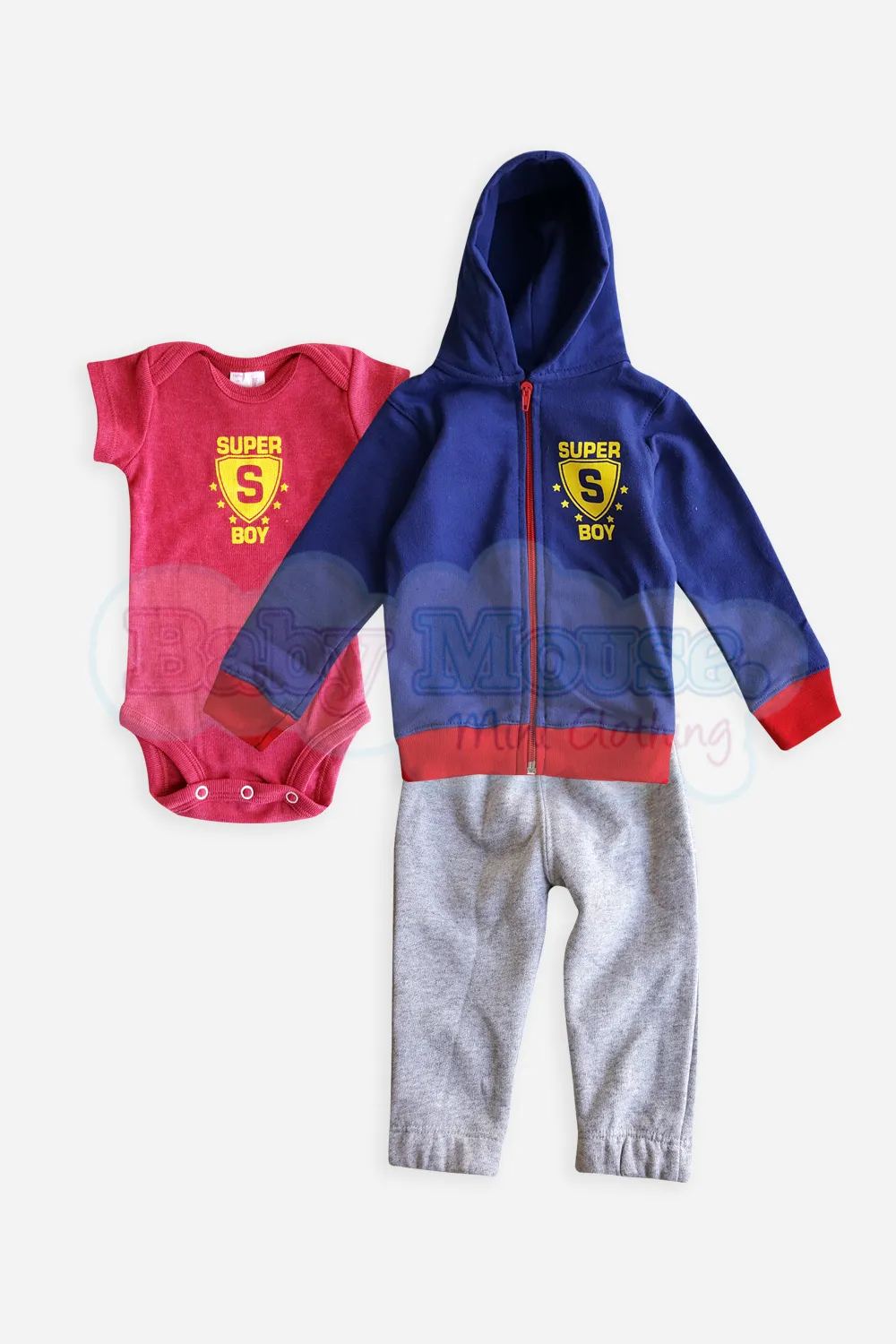 Set 3 pzas. Sudadera Super Boy