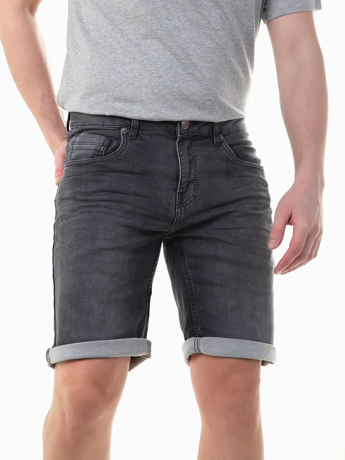 Shorts vaqueros negros