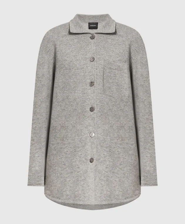 Simonetta Ravizza Betulla gray cashmere cardigan