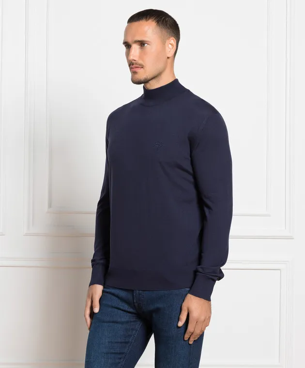 Stefano Ricci Blue jumper from them with logo emblem