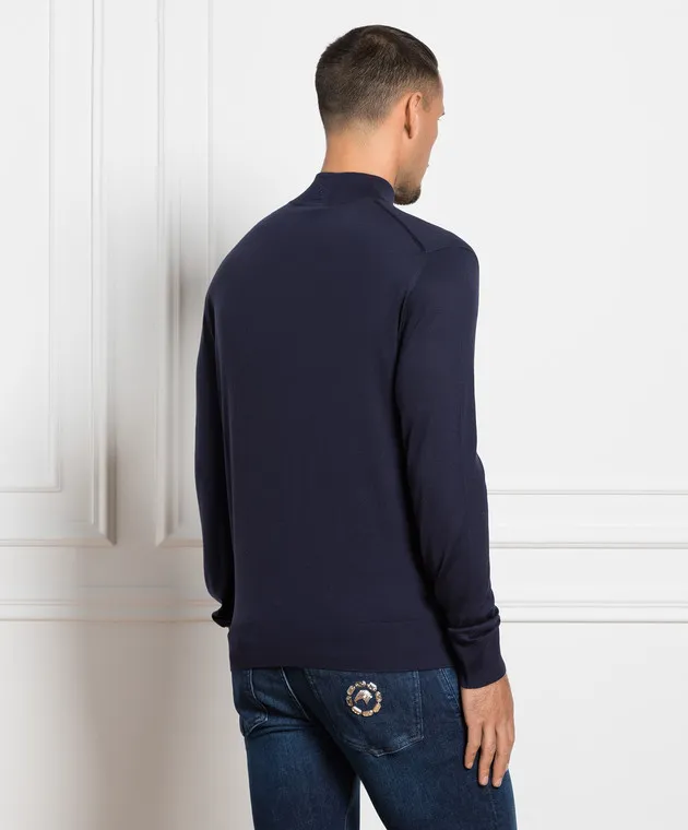 Stefano Ricci Blue jumper from them with logo emblem