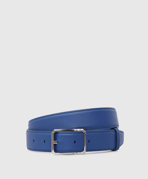 Stefano Ricci Children's blue handmade leather belt