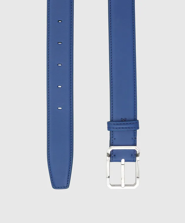 Stefano Ricci Children's blue handmade leather belt