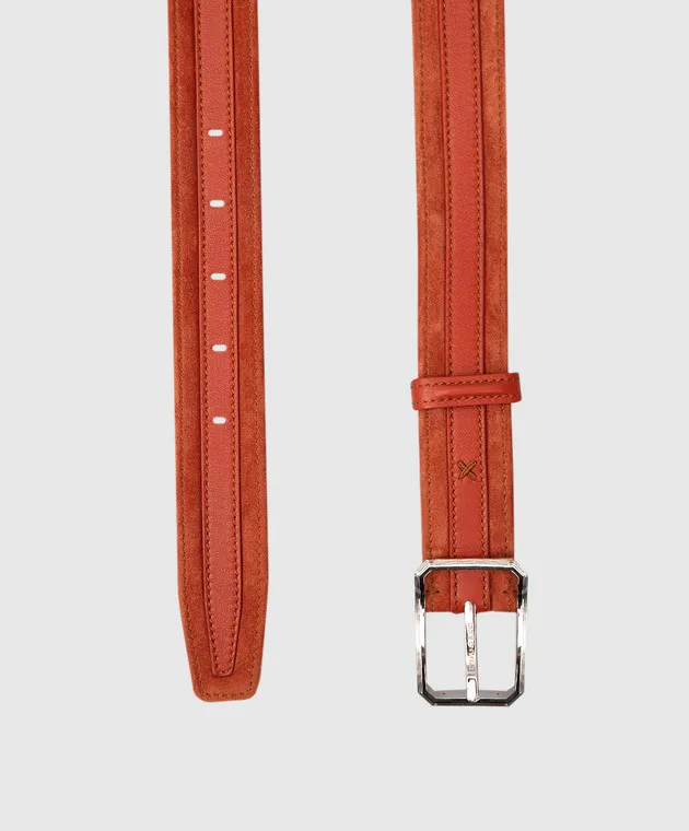 Stefano Ricci Children's orange suede belt