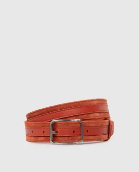 Stefano Ricci Children's orange suede belt