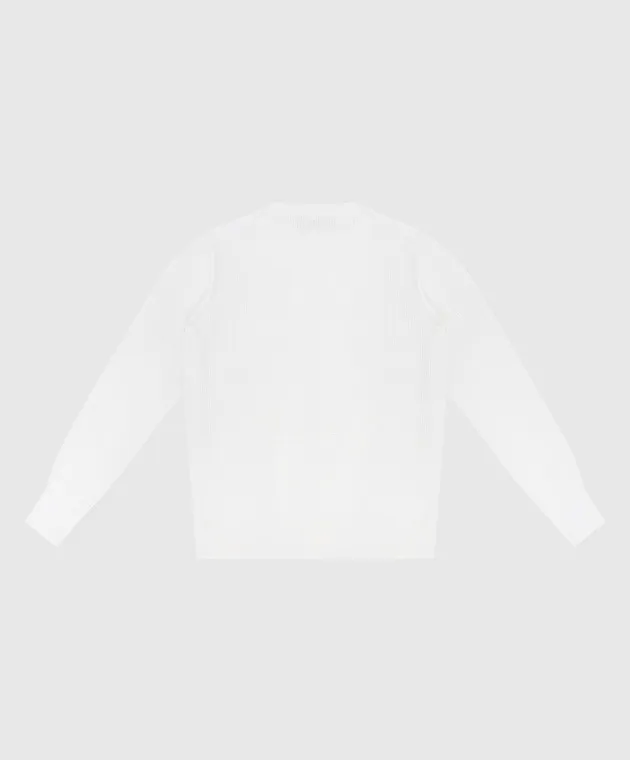 Stefano Ricci Children's white jumper with logo