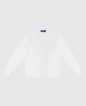 Stefano Ricci Children's white jumper with logo