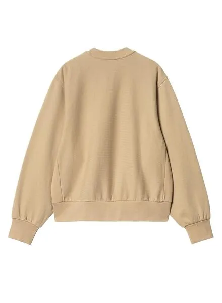 Sudadera Carhartt American Script Beige Para Mujer