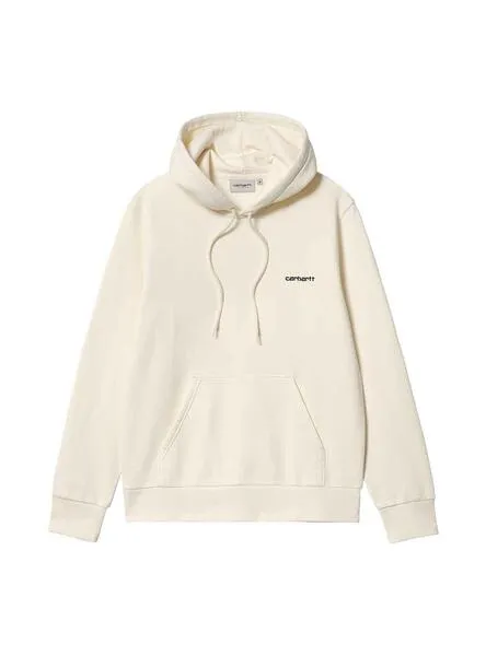 Sudadera Carhartt Script Embroidery Blanco Hombre