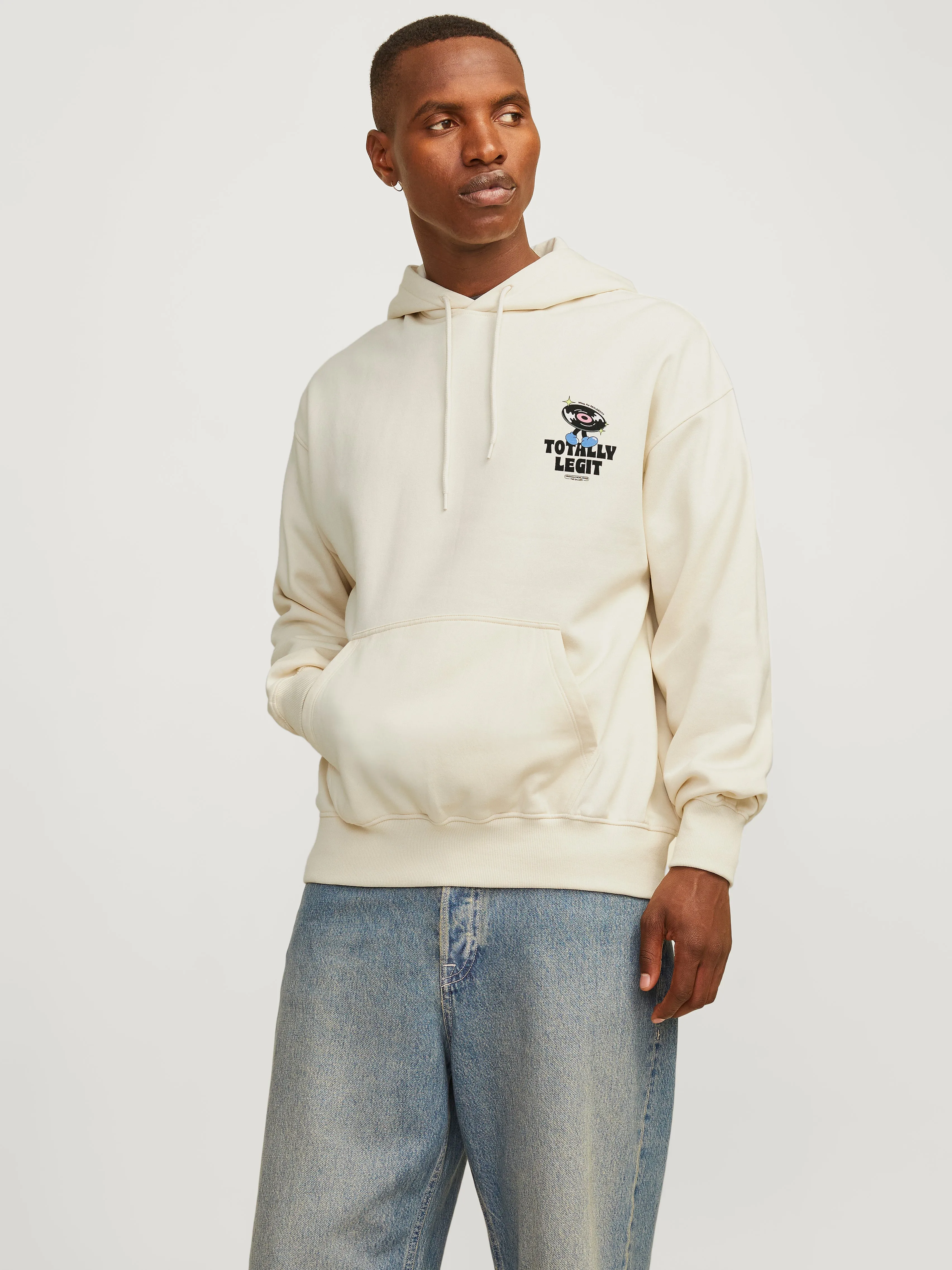 Sudadera con capucha Estampado | Blanco hueso | Jack & Jones®