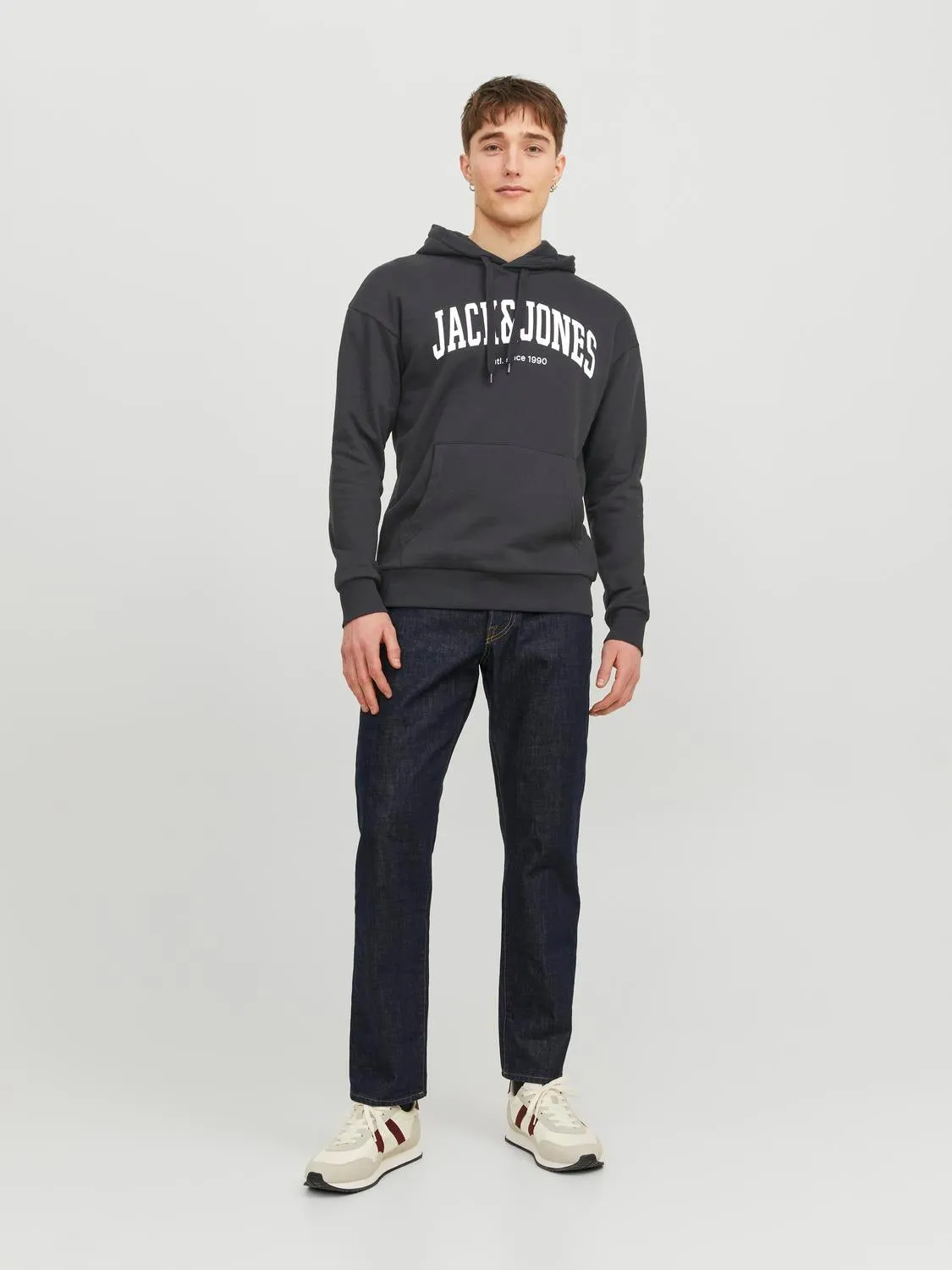 Sudadera con capucha Logotipo | Gris intermedio | Jack & Jones®