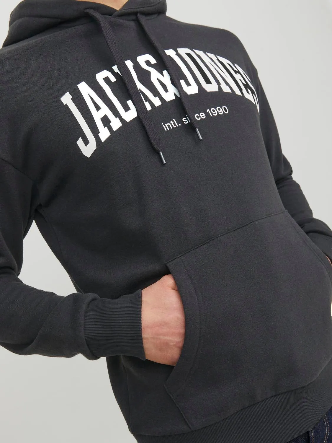 Sudadera con capucha Logotipo | Gris intermedio | Jack & Jones®