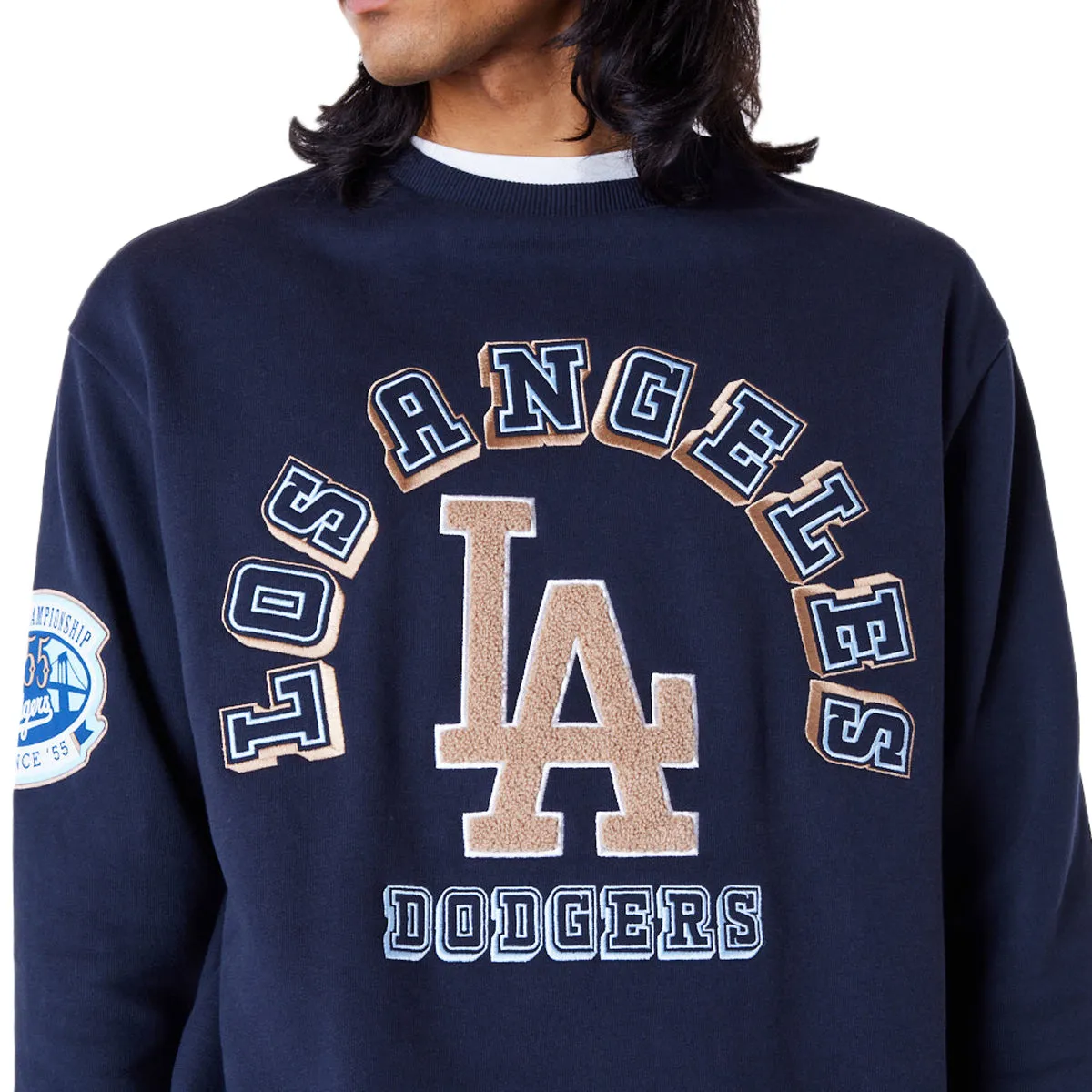 Sudadera Crew Neck Oversized Wrld Series Los Angeles Dodgers