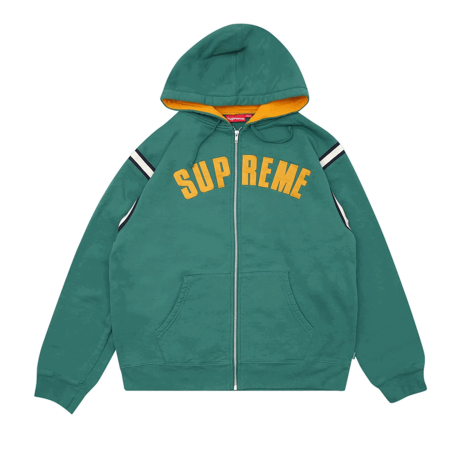 Supreme Jet Sleeve Zip Up Hooded Sweatshirt