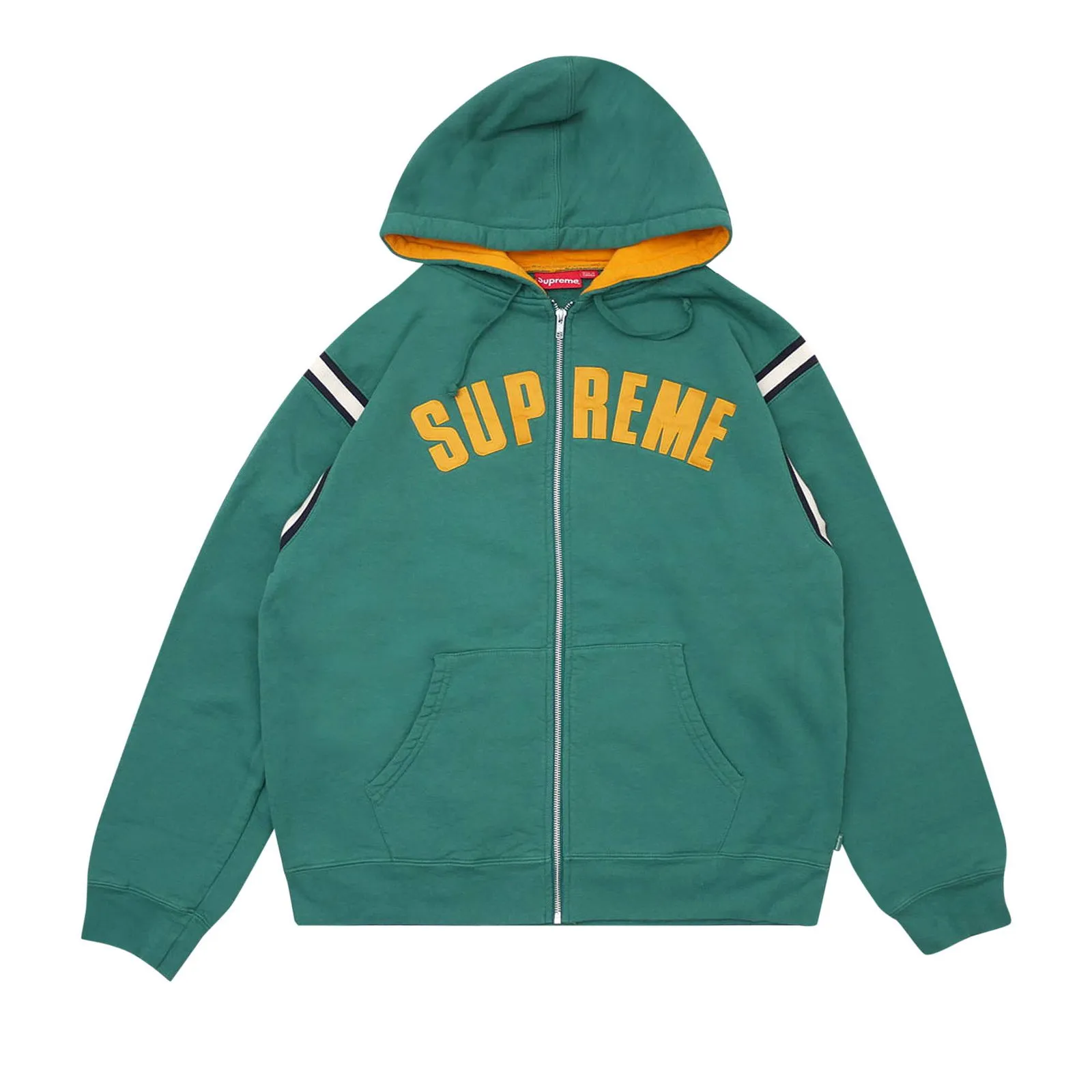 Supreme Jet Sleeve Zip Up Hooded Sweatshirt