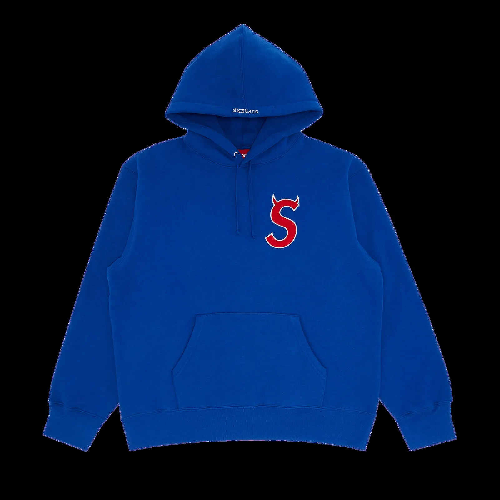 Supreme S Logo Hooded Sweatshirt "Royal"