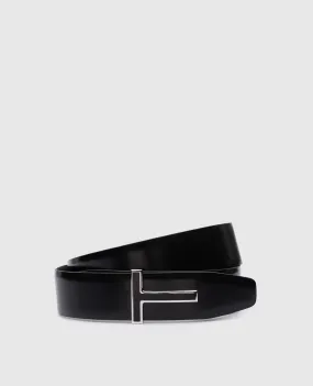 Tom Ford T Icon black leather belt