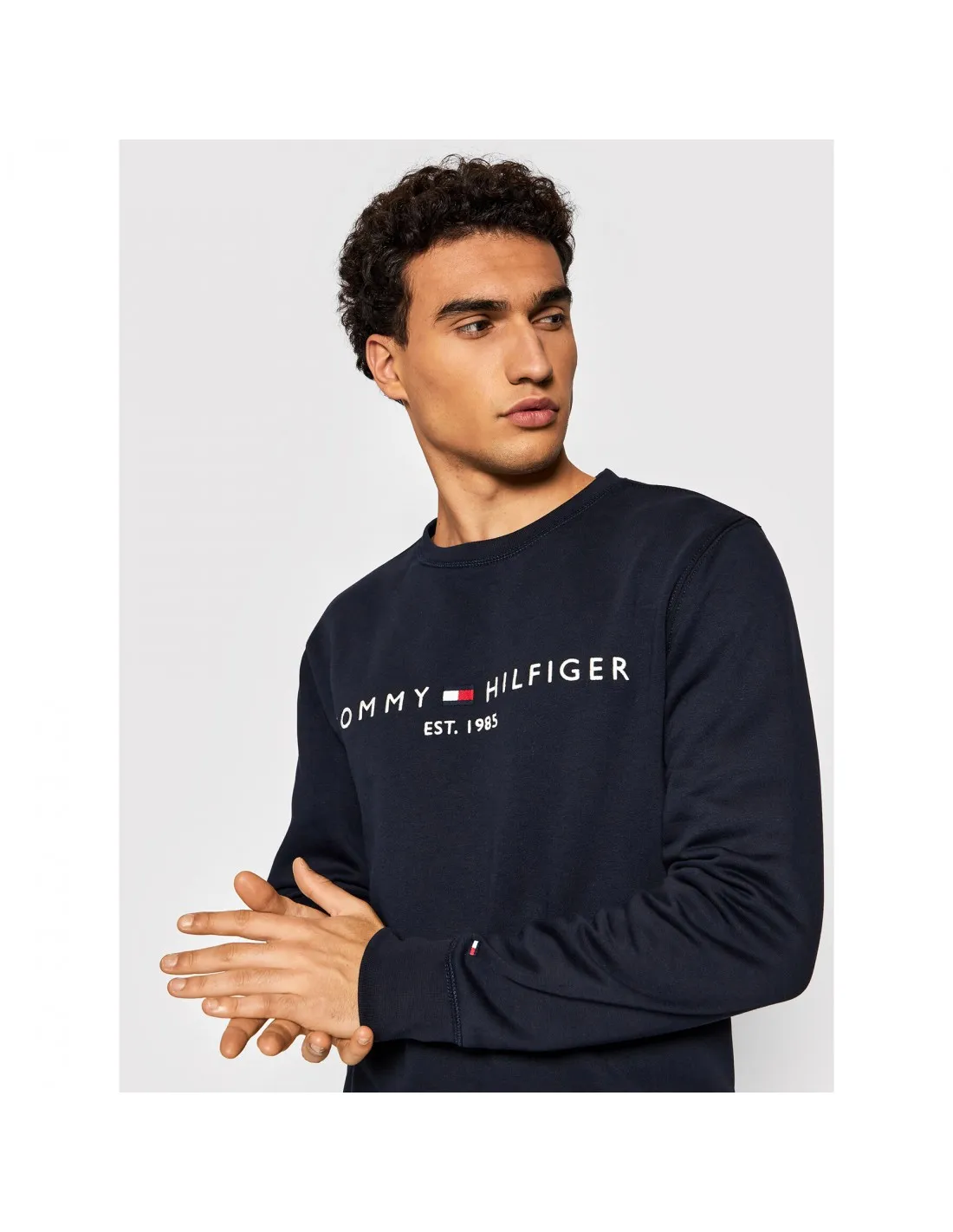 Tommy Hilfiger sudadera de cuello redondo con logo