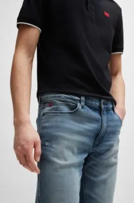 Vaqueros extra slim fit de denim elástico azul muy cómodo