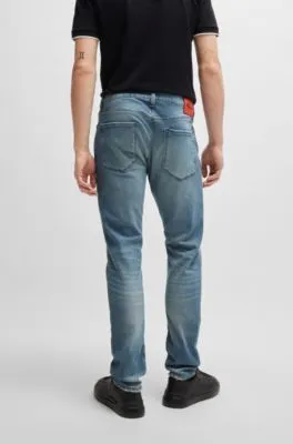 Vaqueros extra slim fit de denim elástico azul muy cómodo