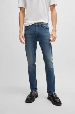 Vaqueros extra slim fit de denim elástico azul