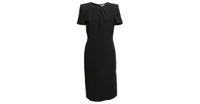 Vestido corto negro de manga corta Alexander McQueen talla IT 46 