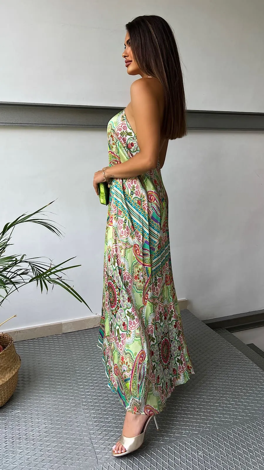 Vestido Print Halter