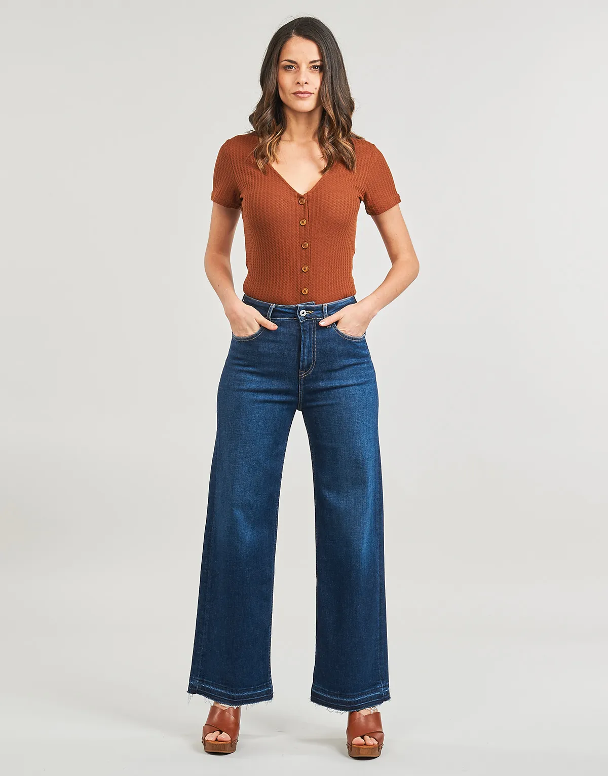 WIDE LEG JEANS UHW